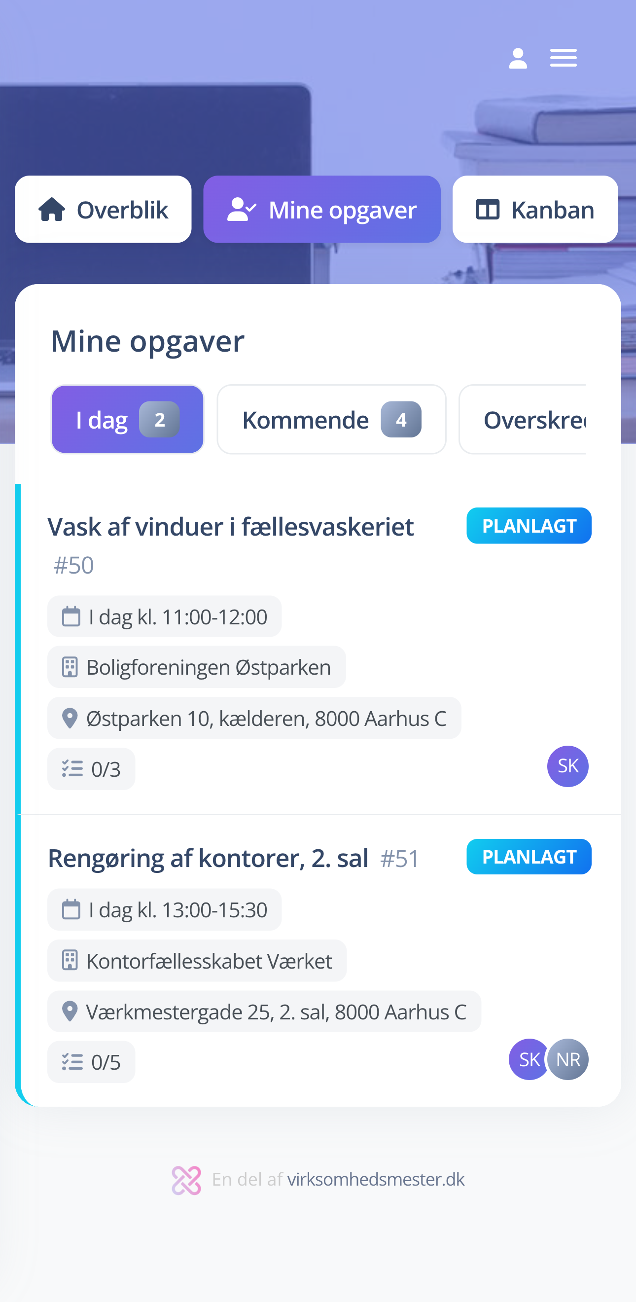 Medarbejderens opgaver på telefonen